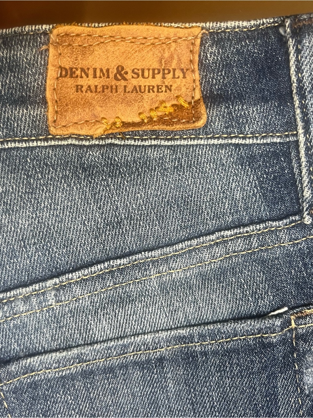 Ralph Lauren Denim & Supply Distressed Patchwork Maxi Denim Skirt Size 25 Rare - Picture 7 of 8
